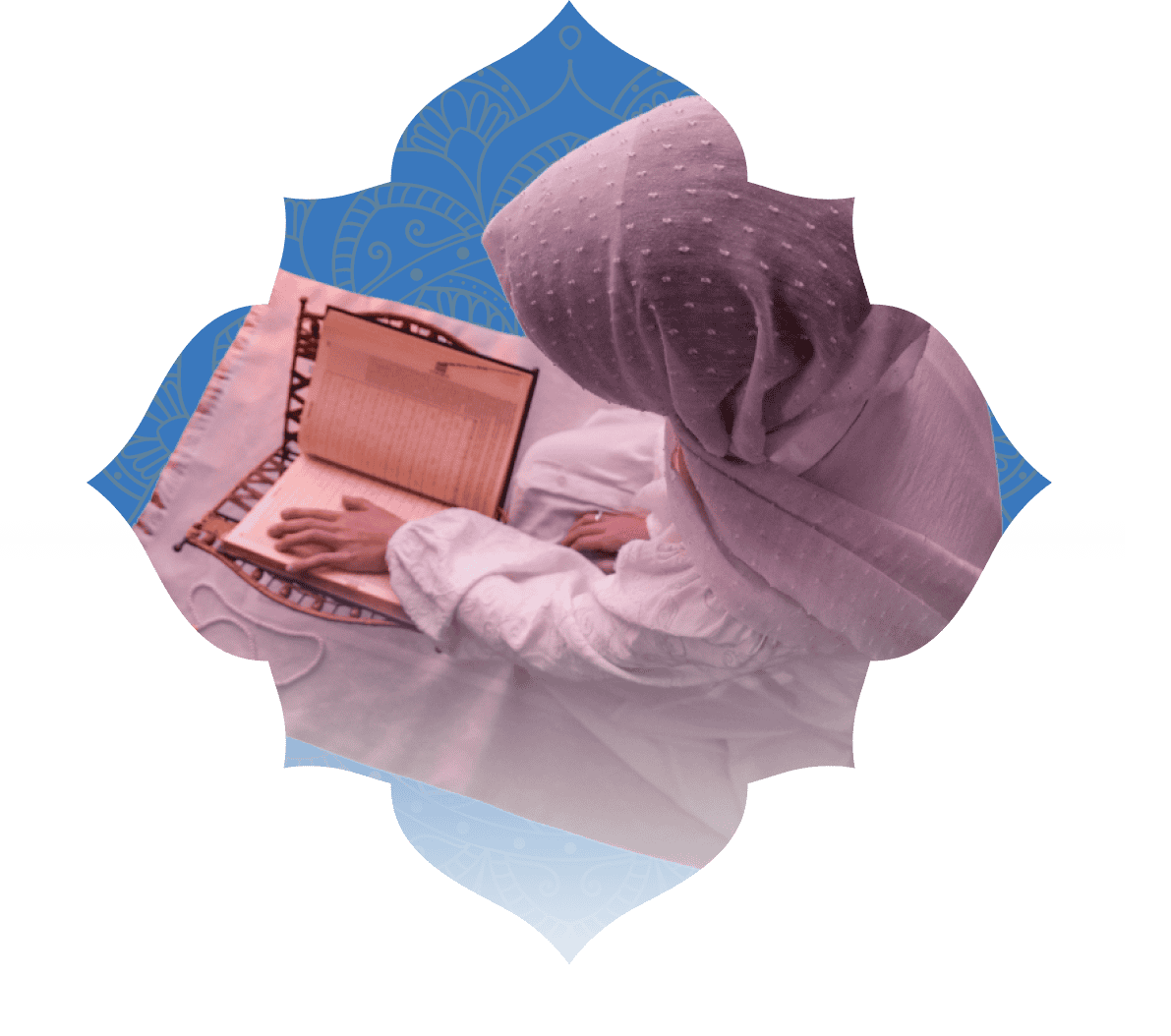 Young Girl praying Quran